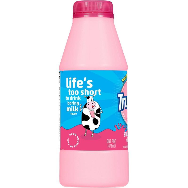 slide 5 of 8, TruMoo Strawberry Whole Milk - 1pt, 1 pint