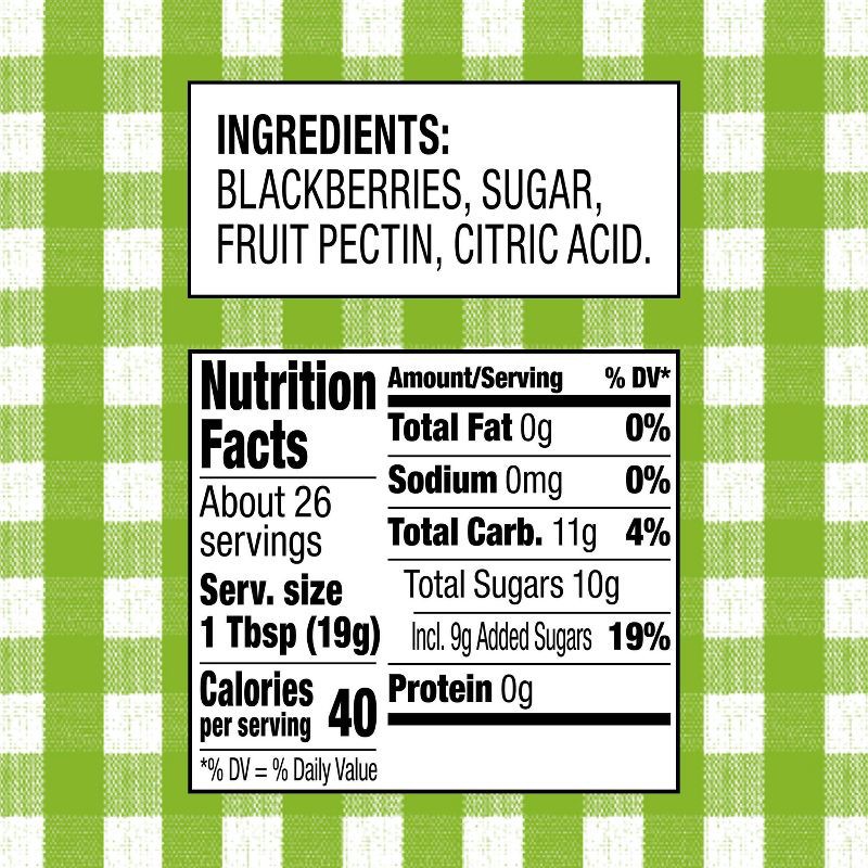 slide 4 of 5, Smucker's Natural Blackberry Fruit Spread - 17.25oz, 17.25 oz