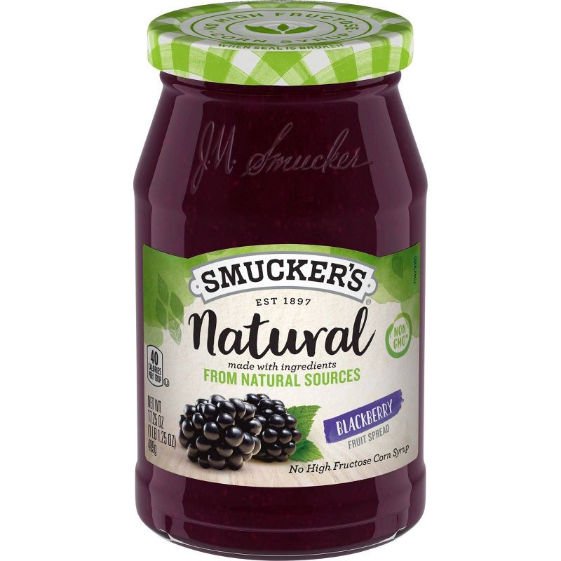 slide 1 of 5, Smucker's Natural Blackberry Fruit Spread - 17.25oz, 17.25 oz