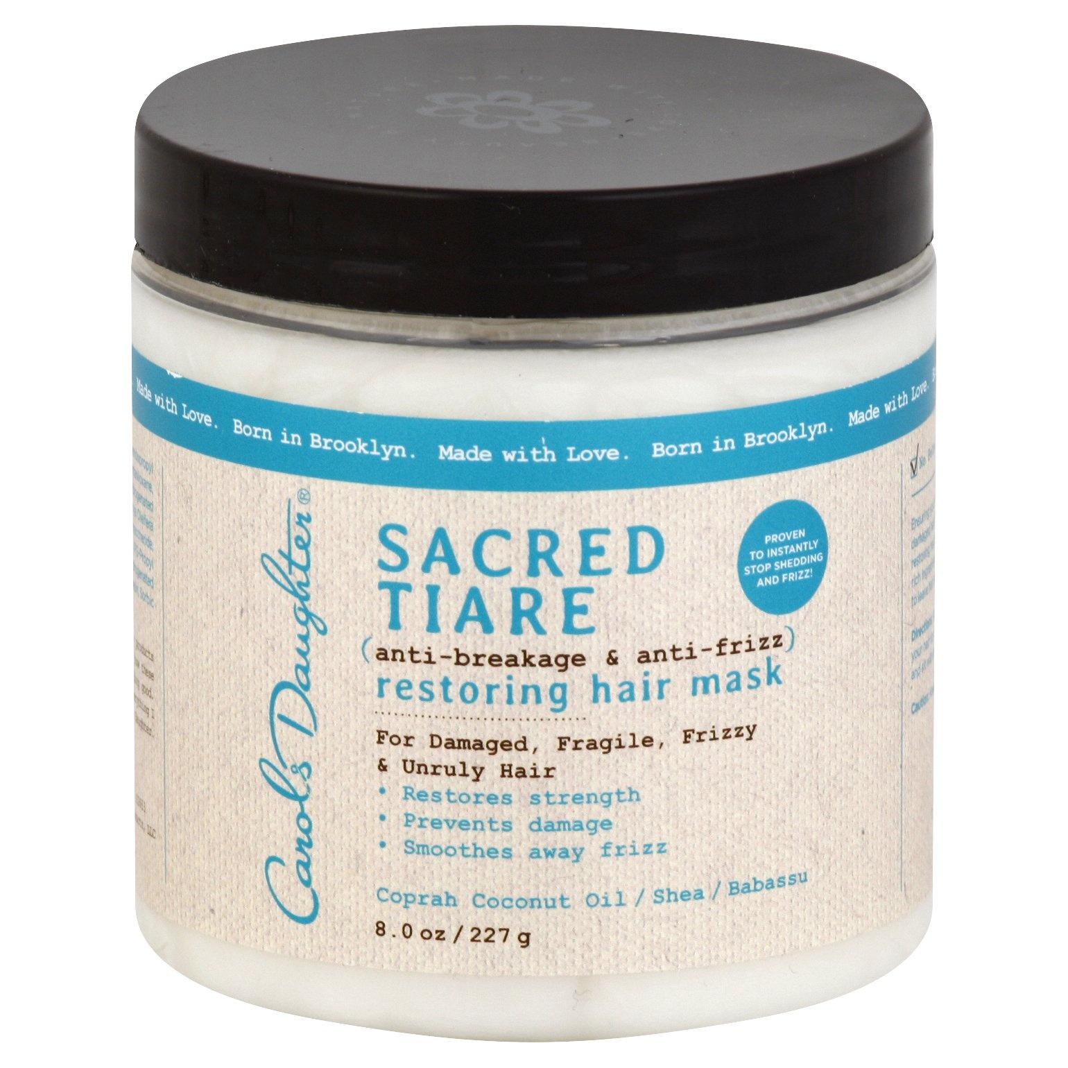 slide 1 of 5, Carol's Daughter Sacred Tiare Anti-Breakage and Anti-Frizz Restoring Hair Mask, 8 oz