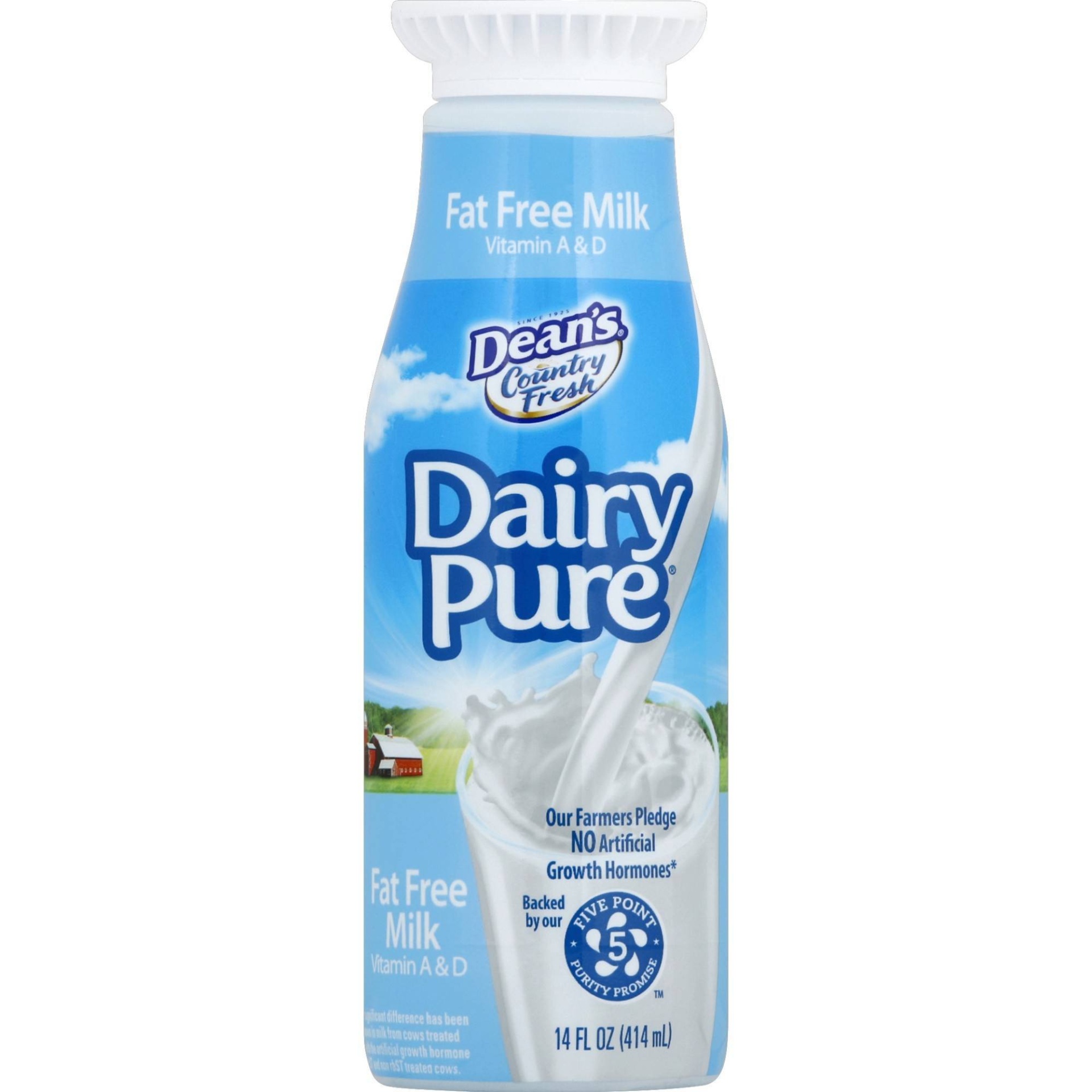 slide 1 of 5, Dean's DairyPure Skim Milk, 12 fl oz