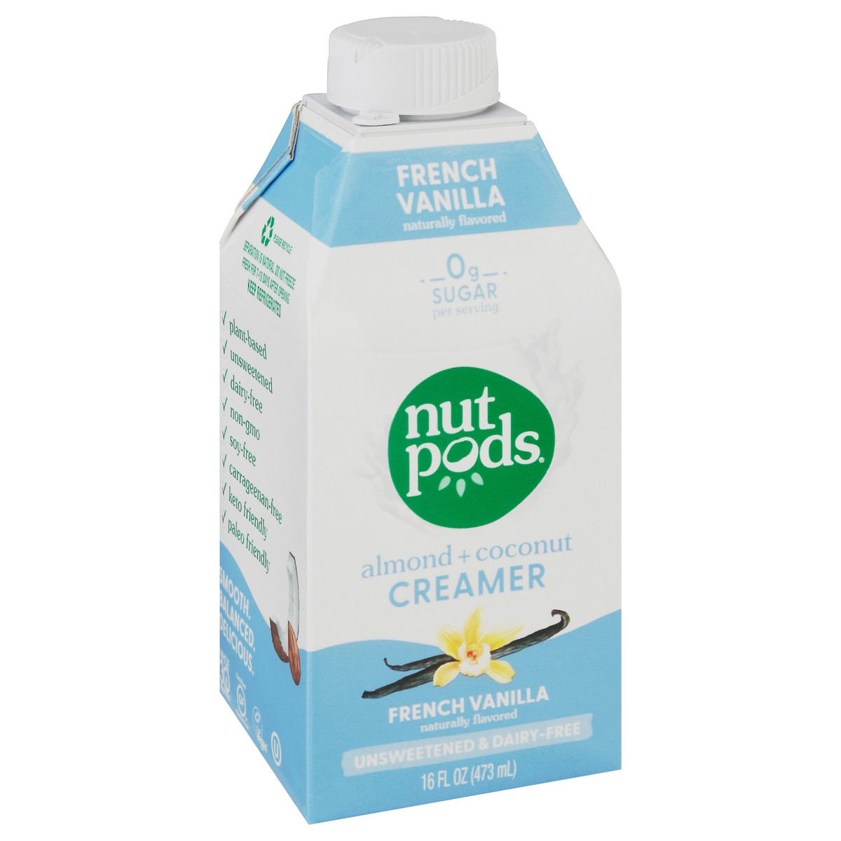 slide 14 of 14, nutpods Almond + Coconut French Vanilla Creamer 16 fl oz, 16 fl oz