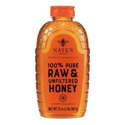Nate's Honey 100% Pure Raw and Unfiltered Honey – 32oz