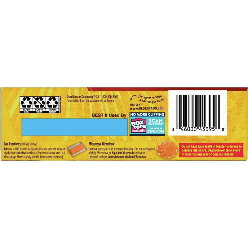 slide 10 of 12, Old El Paso Gluten Free Bold Nacho Cheese Taco Shells - 5.4oz, 5.4 oz