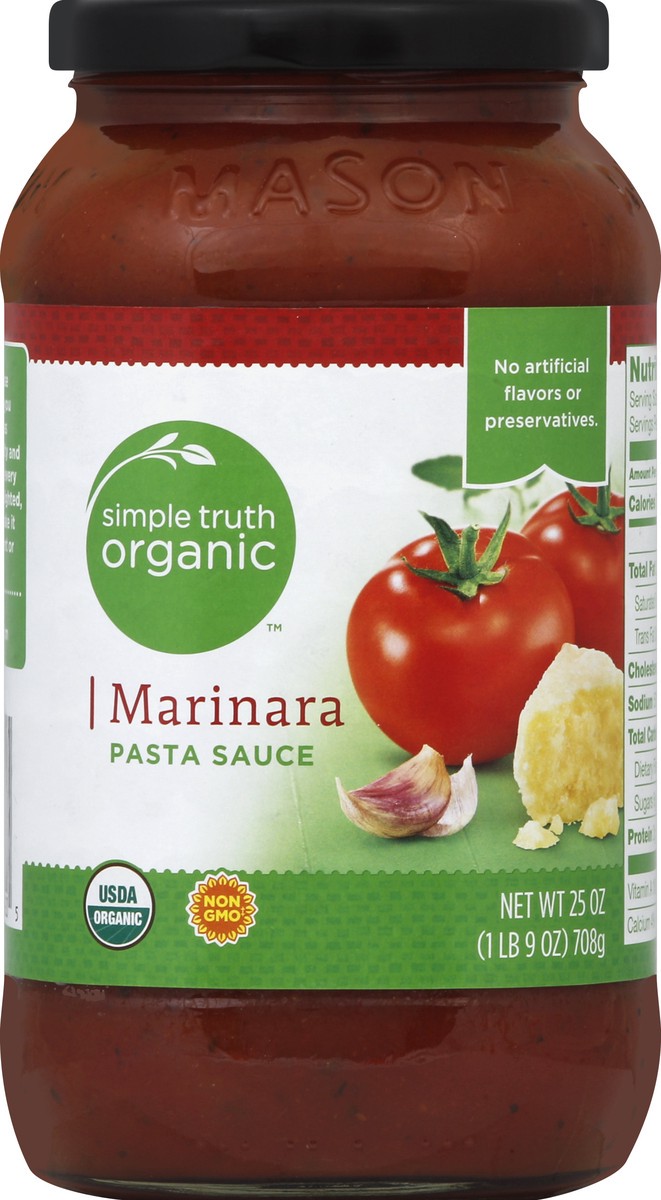 slide 2 of 2, Simple Truth Organic Pasta Sauce 25 oz, 25 oz