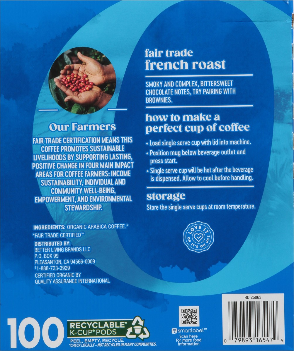 slide 12 of 13, O Organic French Roast Coffee Pods 100 Ct - 100 Ct, 100 ct