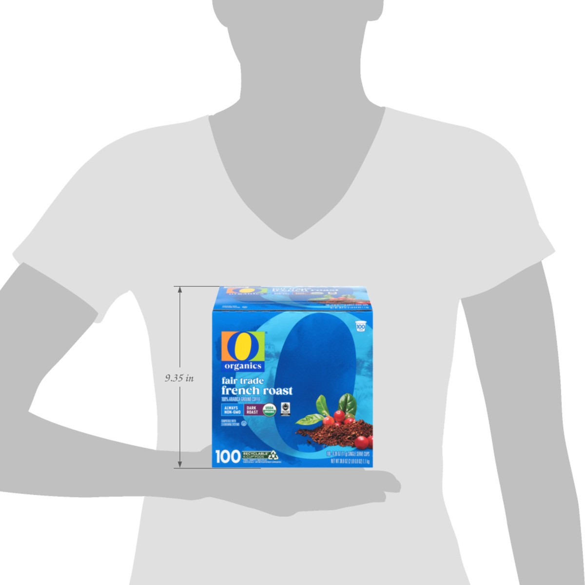 slide 4 of 13, O Organic French Roast Coffee Pods 100 Ct - 100 Ct, 100 ct