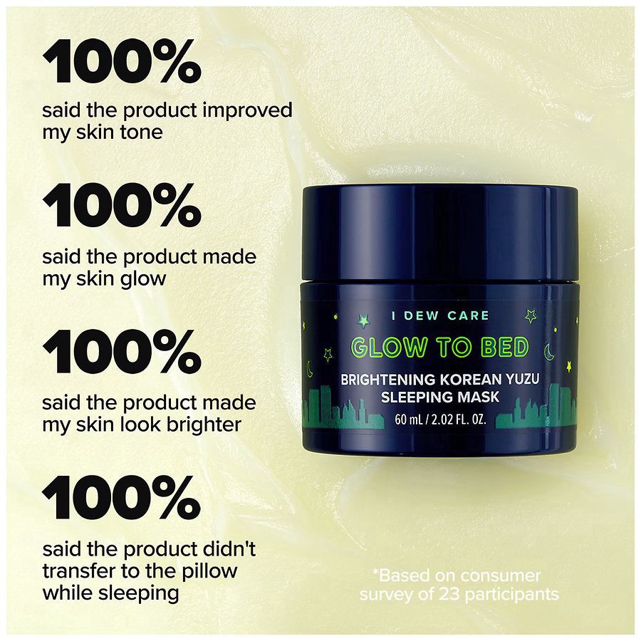 slide 4 of 4, I Dew Care Brightening Korean Yuzu Glow to Bed Sleeping Mask 2.03 fl oz, 2.03 fl oz