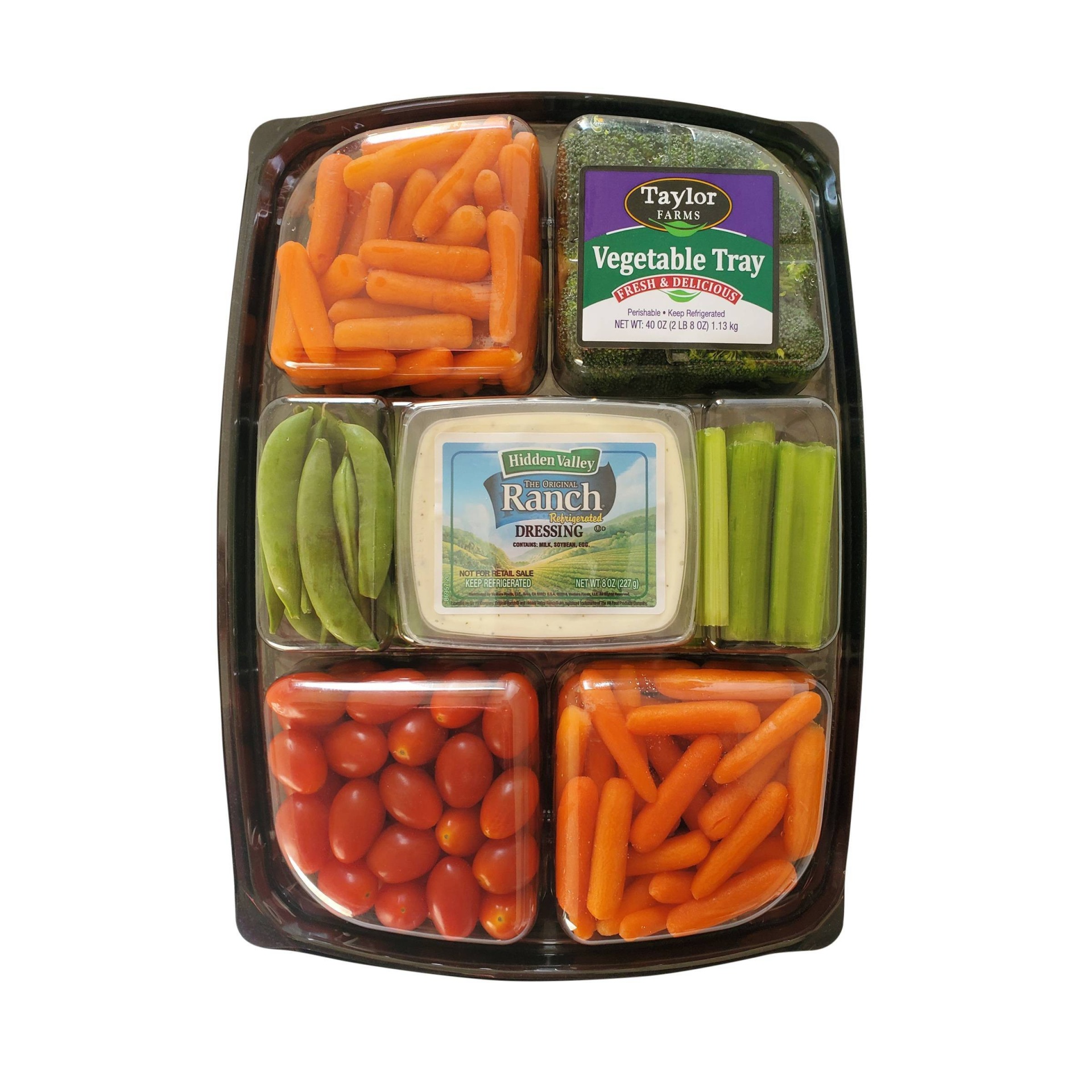 slide 1 of 1, Large Taylor Farm Ranch Vegetable Tray, 40 oz