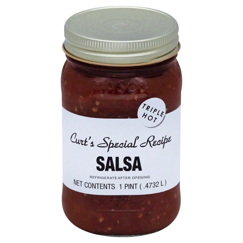 slide 1 of 3, Curt's Special Recipe Salsa Triple Hot 16oz, 16 oz