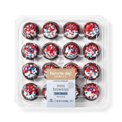 Mini Brownies with Frosting - 14oz/16ct - Favorite Day