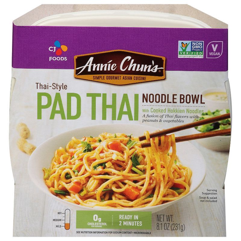 slide 1 of 6, Annie Chuns Annie Chun's Vegan Noodle Bowl Pad Thai - 8.1oz, 8.1 oz