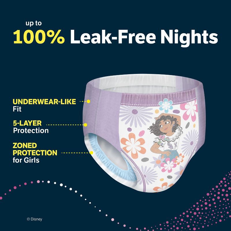 slide 4 of 10, Goodnites Girls' Nighttime Underwear - S/M - 44ct, 44 ct