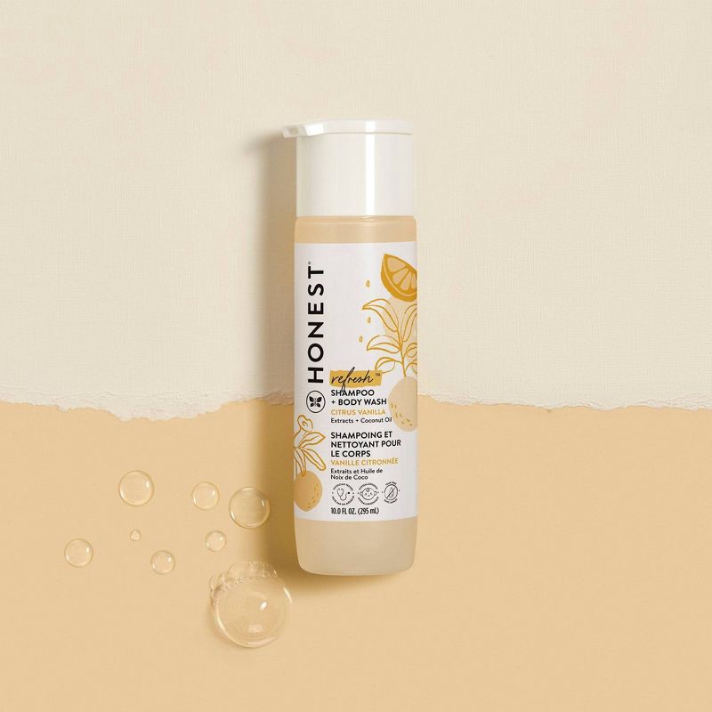 slide 2 of 5, The Honest Company Refresh Shampoo + Body Wash- Citrus Vanilla - 10 fl oz, 10 fl oz