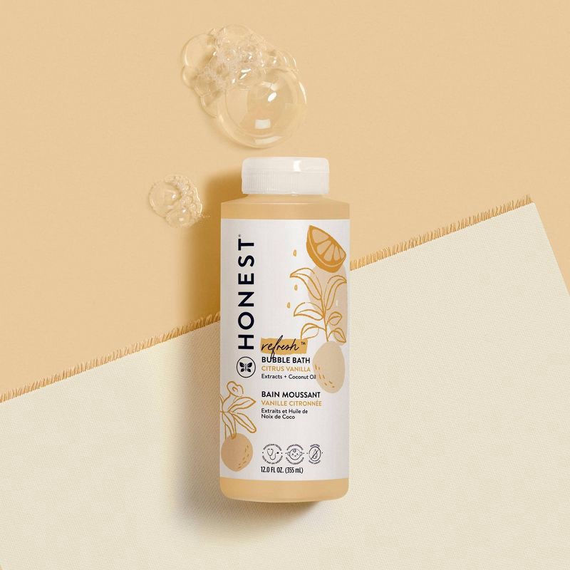 slide 2 of 6, The Honest Company Refresh Bubble Bath - Citrus Vanilla - 12 fl oz, 12 fl oz