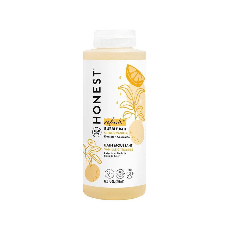 slide 1 of 6, The Honest Company Refresh Bubble Bath - Citrus Vanilla - 12 fl oz, 12 fl oz