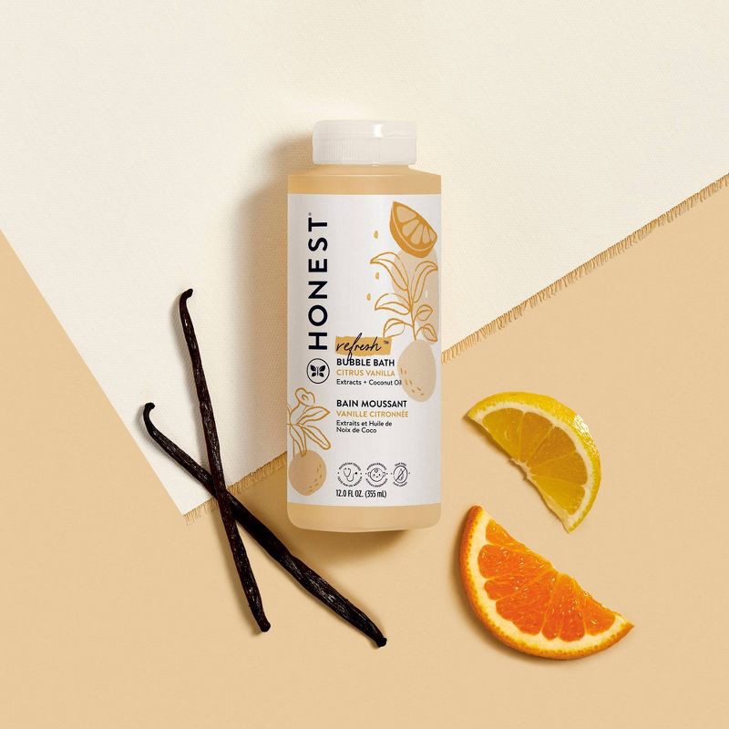 slide 5 of 6, The Honest Company Refresh Bubble Bath - Citrus Vanilla - 12 fl oz, 12 fl oz