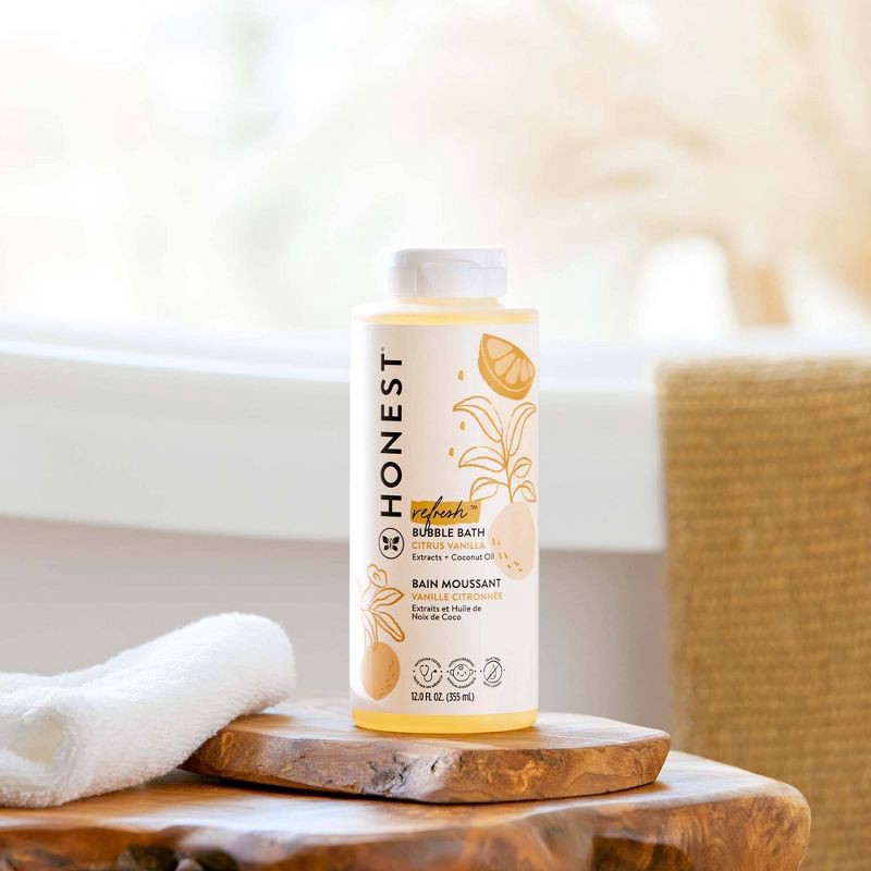 slide 6 of 6, The Honest Company Refresh Bubble Bath - Citrus Vanilla - 12 fl oz, 12 fl oz