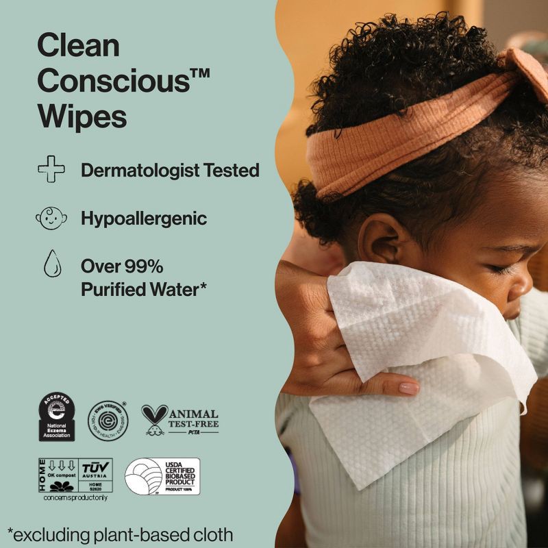 slide 3 of 13, The Honest Company Sensitive Skin Baby Wipes - Geo Mood - 60ct, 60 ct