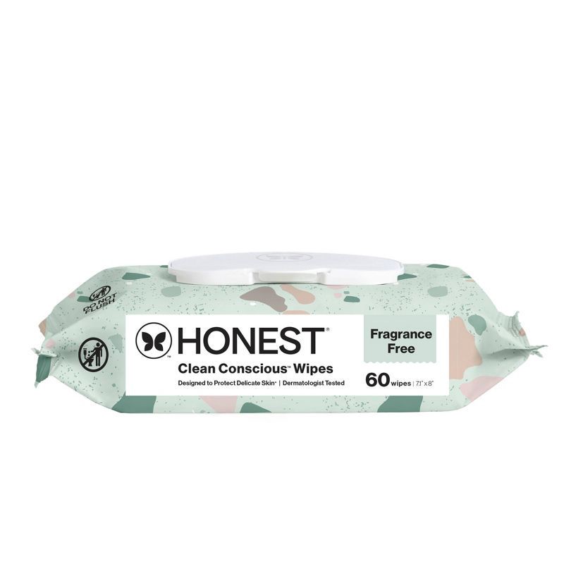 slide 12 of 13, The Honest Company Plant-Based Baby Wipes made with over 99% Water - Geo Mood - 60ct, 60 ct