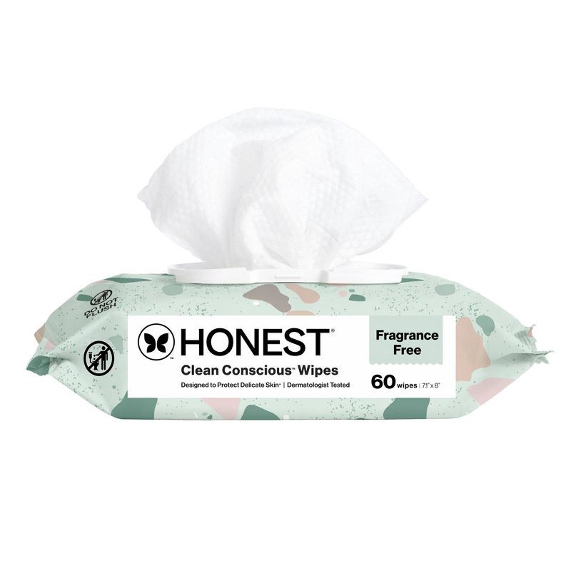 slide 1 of 13, The Honest Company Plant-Based Baby Wipes made with over 99% Water - Geo Mood - 60ct, 60 ct