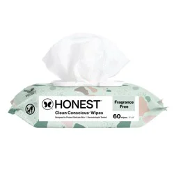 The Honest Company Plant-Based Baby Wipes made with over 99% Water - Geo Mood - 60ct