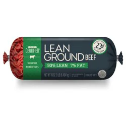 Our Certified 93/7 Lean Ground Beef Roll - 1lb