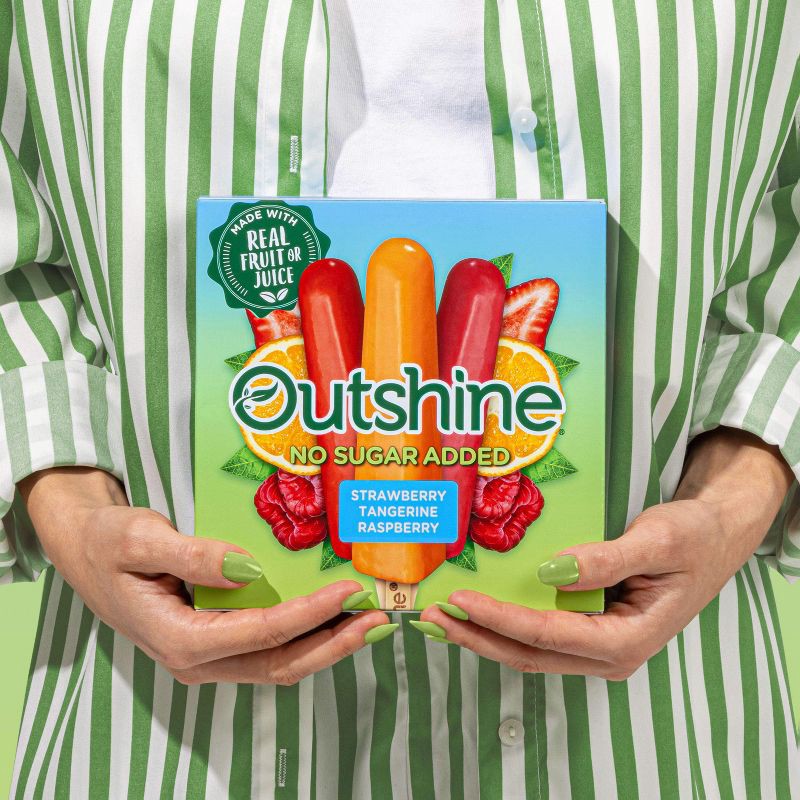 slide 5 of 14, Outshine Strawberry, Raspberry, Tangerine Frozen Fruit Bar - 12ct, 12 ct