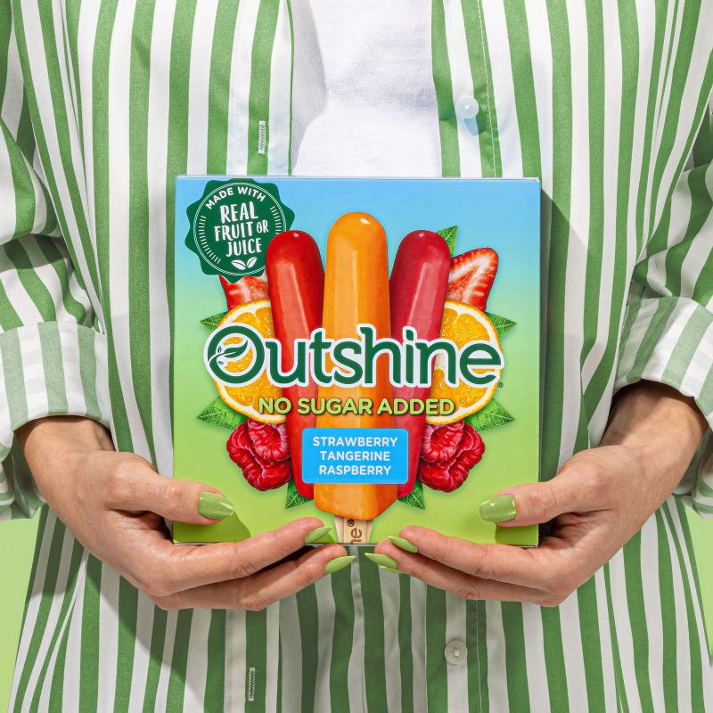 slide 5 of 11, Outshine Strawberry, Raspberry, Tangerine Frozen Fruit Bar - 12ct, 12 ct