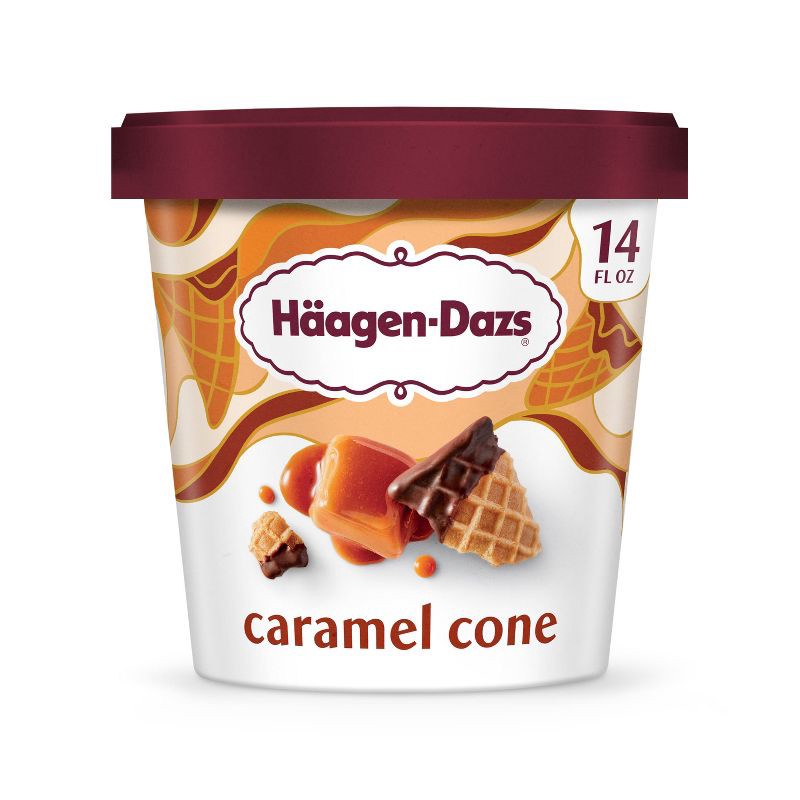 slide 15 of 15, Haagen-Dazs Caramel Cone Ice Cream - 14oz, 14 oz