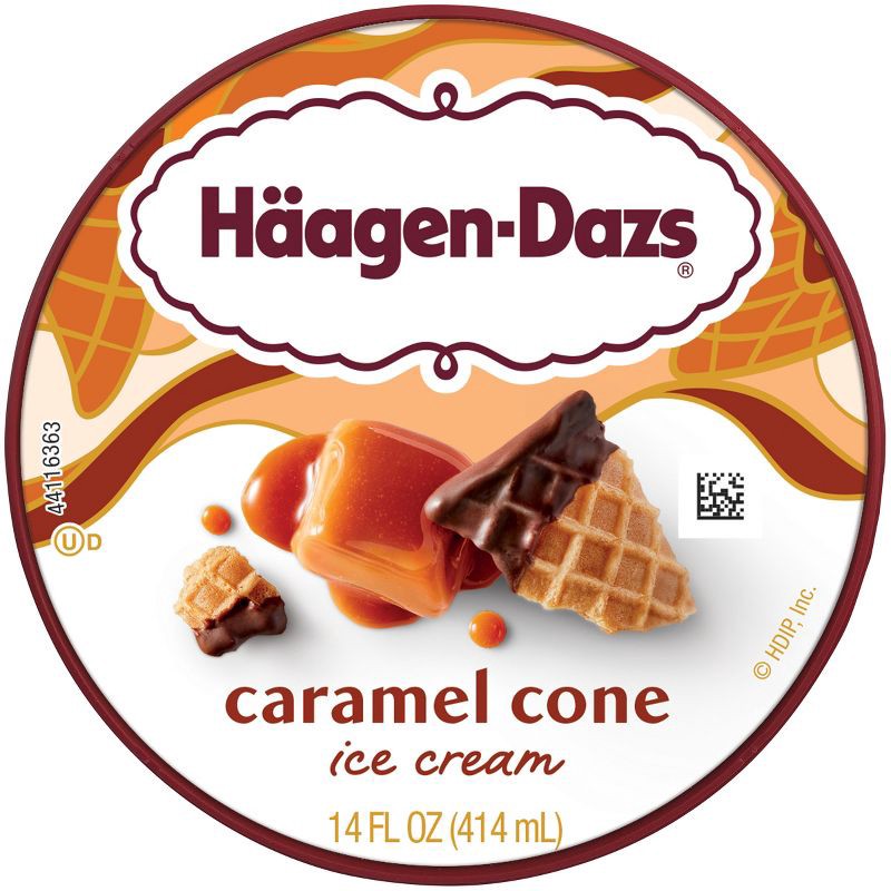 slide 6 of 15, Haagen-Dazs Caramel Cone Ice Cream - 14oz, 14 oz