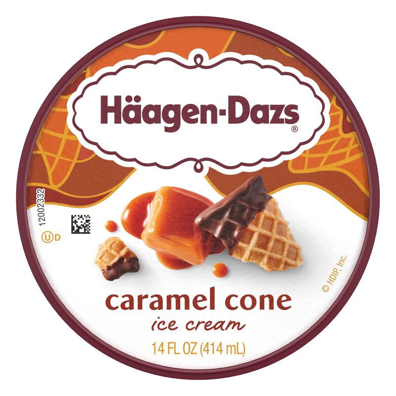 slide 10 of 15, Haagen-Dazs Caramel Cone Ice Cream - 14oz, 14 oz