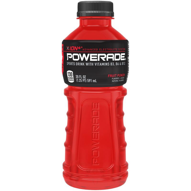 slide 2 of 3, POWERADE Fruit Punch Sports Drink - 20 fl oz Bottle, 20 fl oz