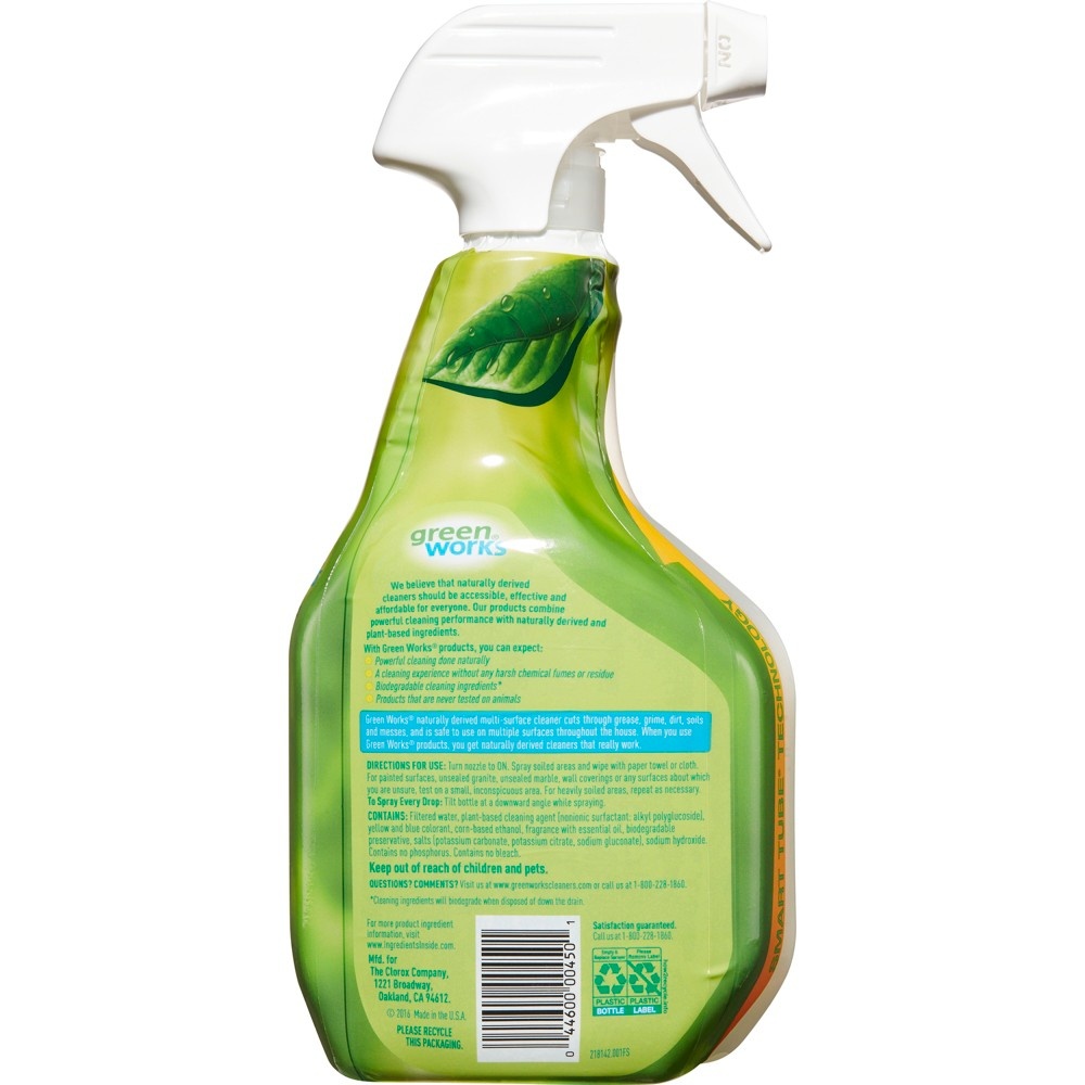 slide 6 of 8, Green Works All Purpose Cleaner Spray, Original, 32 oz