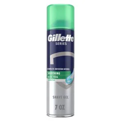 Gillette Series Soothing Shave Gel For Men With Aloe Vera - 7 Oz