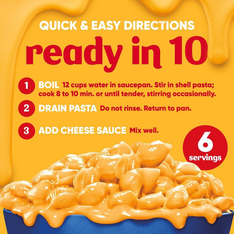 slide 7 of 9, Velveeta Shells & Cheese Original Mac and Cheese Dinner Value Size - 24oz, 24 oz