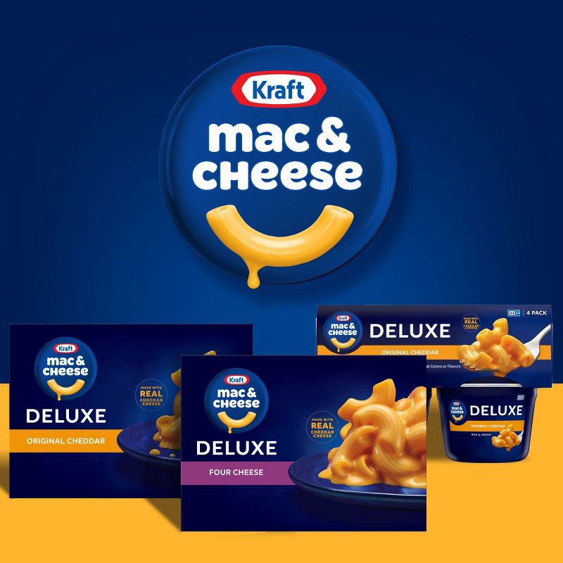 slide 8 of 9, Kraft Deluxe Four Cheese Mac and Cheese Dinner - 14oz, 14 oz