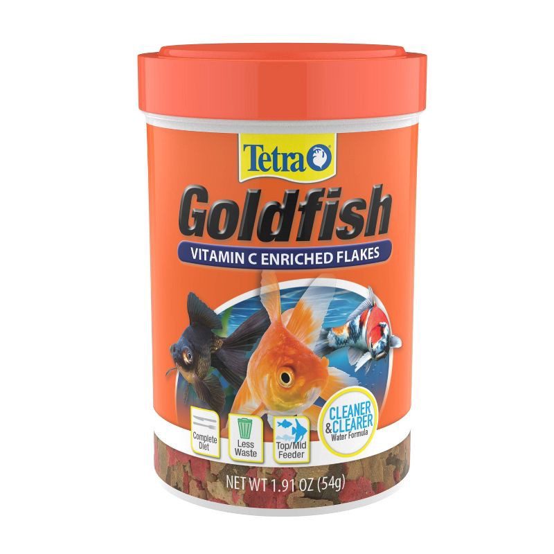 slide 1 of 7, Tetra TetraFin Seafood Vitamin C Enriched Goldfish Flakes Clean & Clean Water Formula - 1.91oz, 1.91 oz