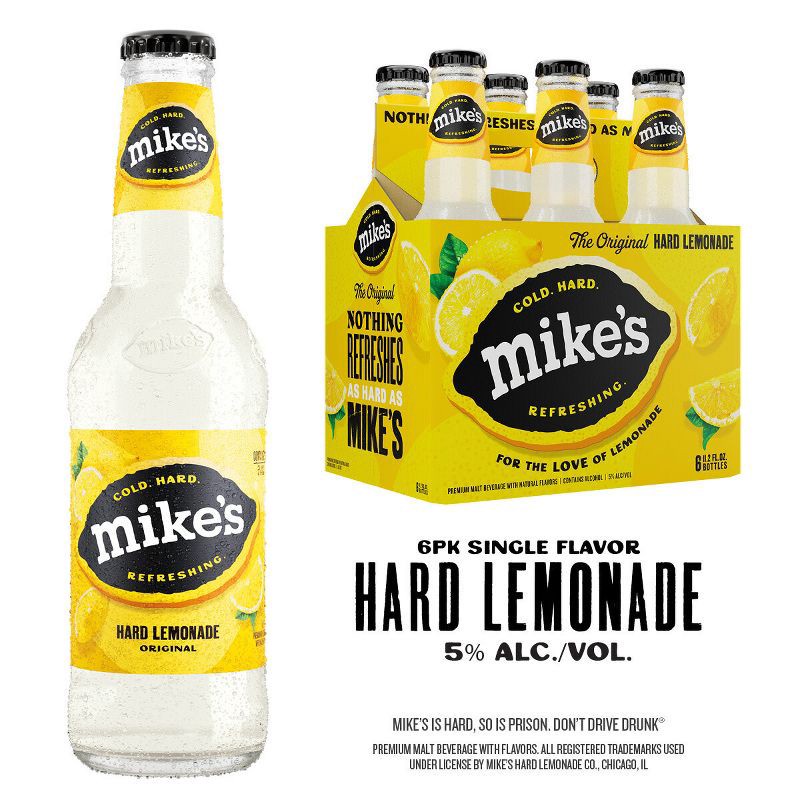 slide 2 of 16, Mike's Hard Lemonade - 6pk/11.2 fl oz Bottles, 6 ct; 11.2 fl oz