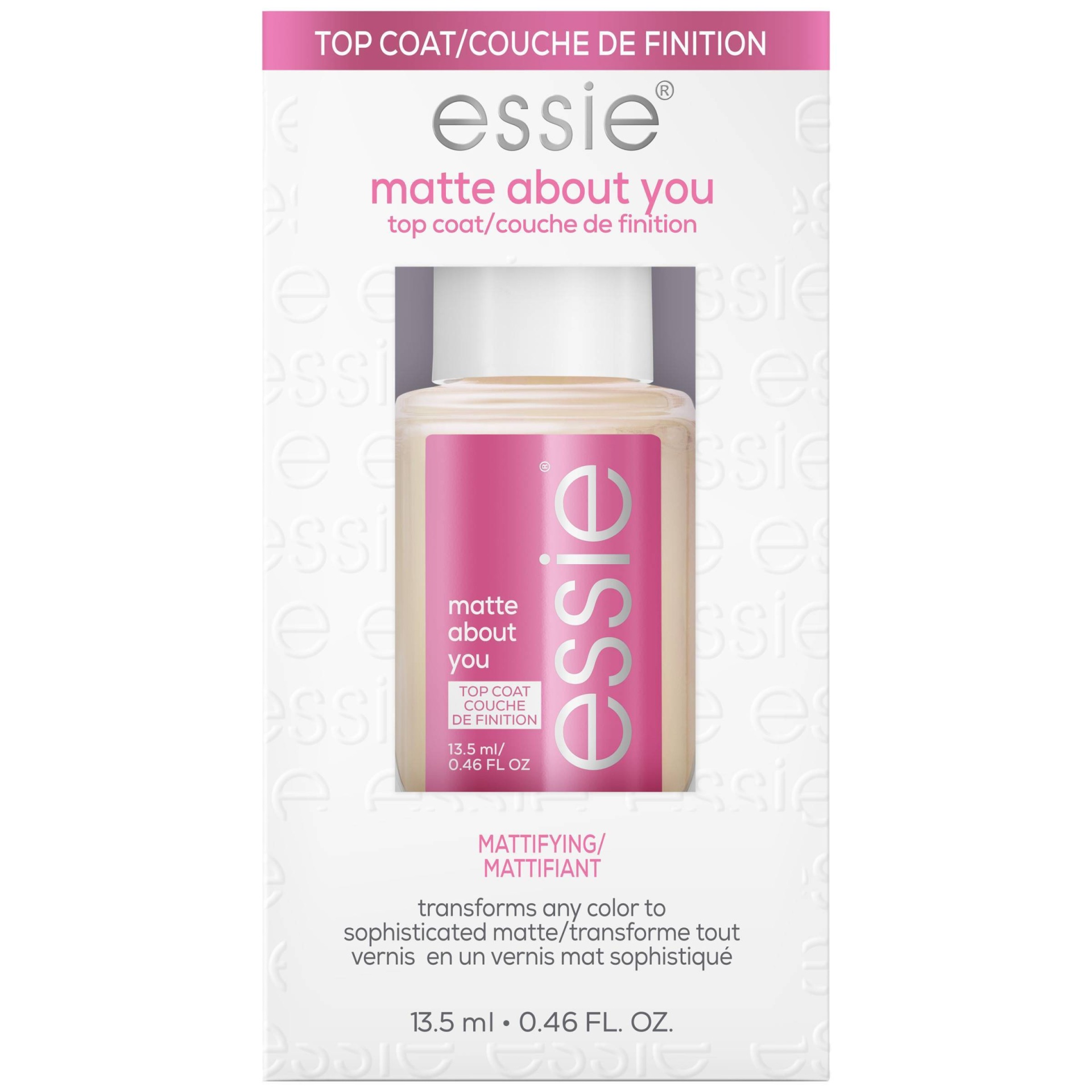 slide 1 of 6, essie Matte About You Top Coat - mattifying - 0.46 fl oz, 0.46 fl oz