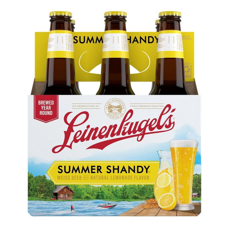 slide 7 of 8, Leinenkugel's Summer Shandy Beer - 6pk/72 fl oz Bottles, 6 ct, 72 fl oz