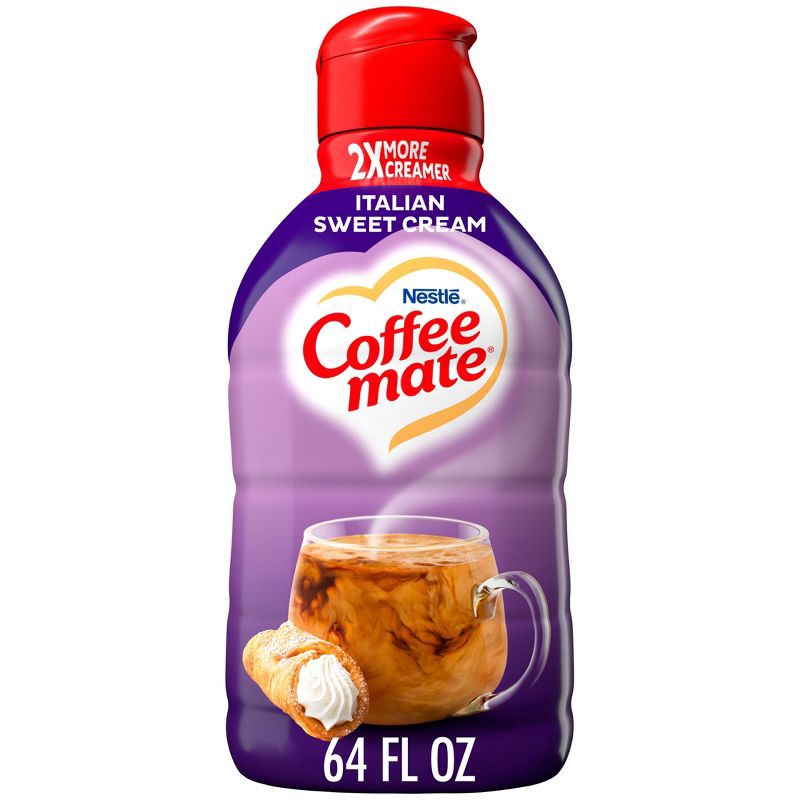 slide 1 of 11, Coffee mate Italian Sweet Crème Coffee Creamer - 0.5gal (64 fl oz), 0.5 gal, 64 fl oz