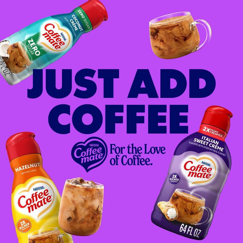 slide 8 of 9, Coffee mate Italian Sweet Crème Coffee Creamer - 0.5gal (64 fl oz), 0.5 gal, 64 fl oz