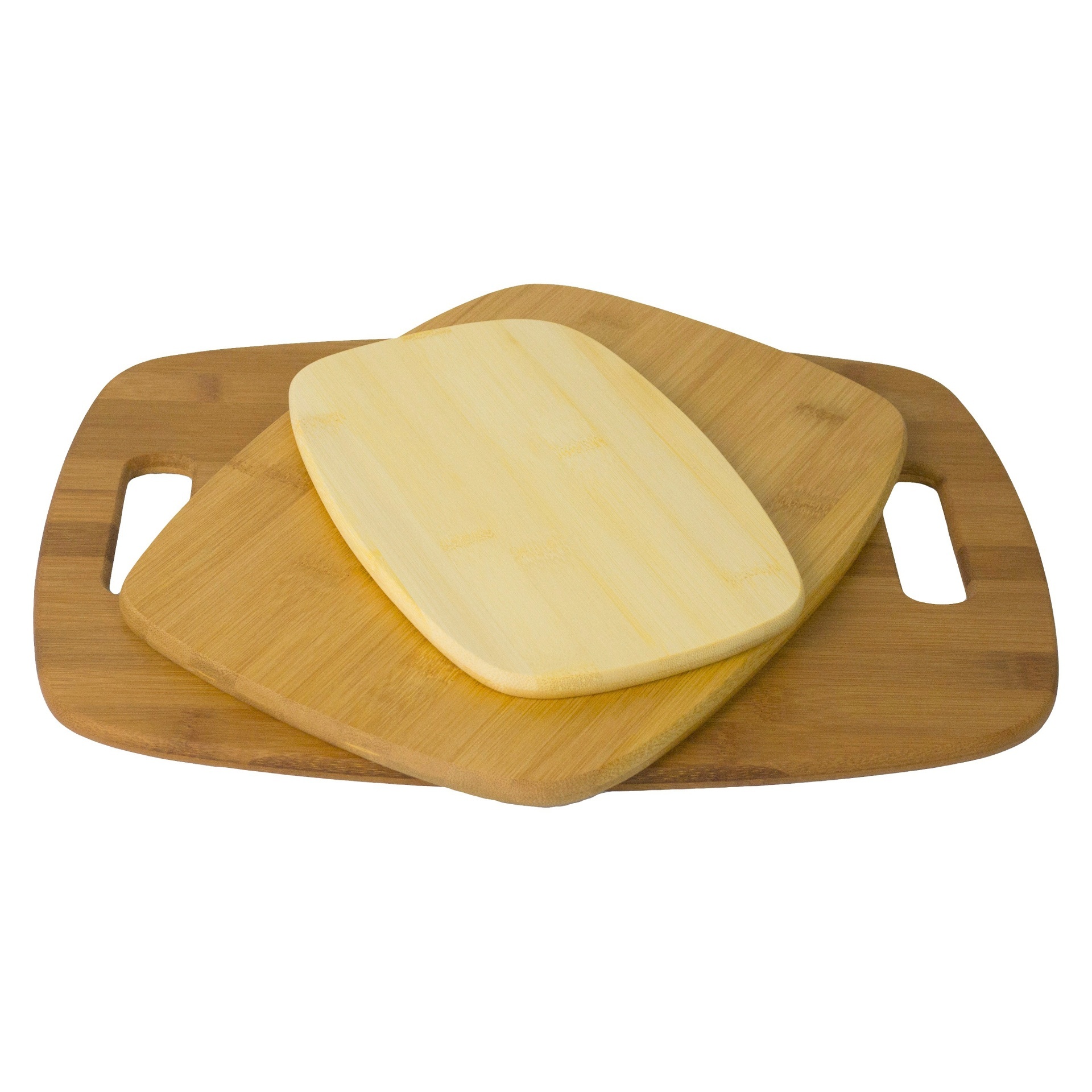 slide 1 of 1, Architec Bamboo Wood Reversible Cutting Board Set, 3 ct