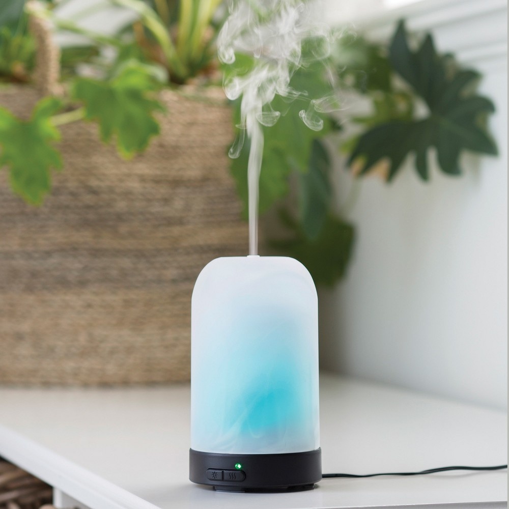 slide 3 of 3, Essential Oil Diffuser - Airome Ultrasonic Diffuser - Frosted Glass - Candle Warmers Etc, 1 ct