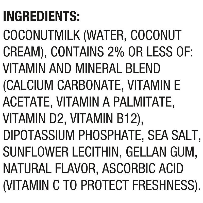 slide 9 of 12, Silk Unsweet Coconut Milk - 0.5gal, 1/2 gal