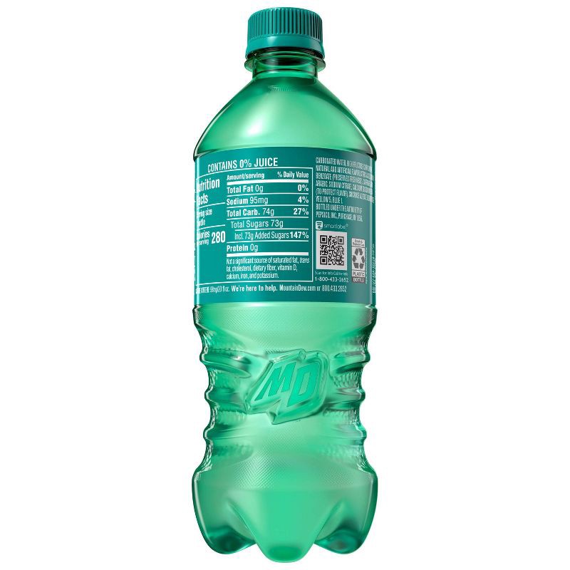 slide 3 of 3, Mtn Dew Mountain Dew Baja Blast - 20 fl oz Bottle, 20 fl oz