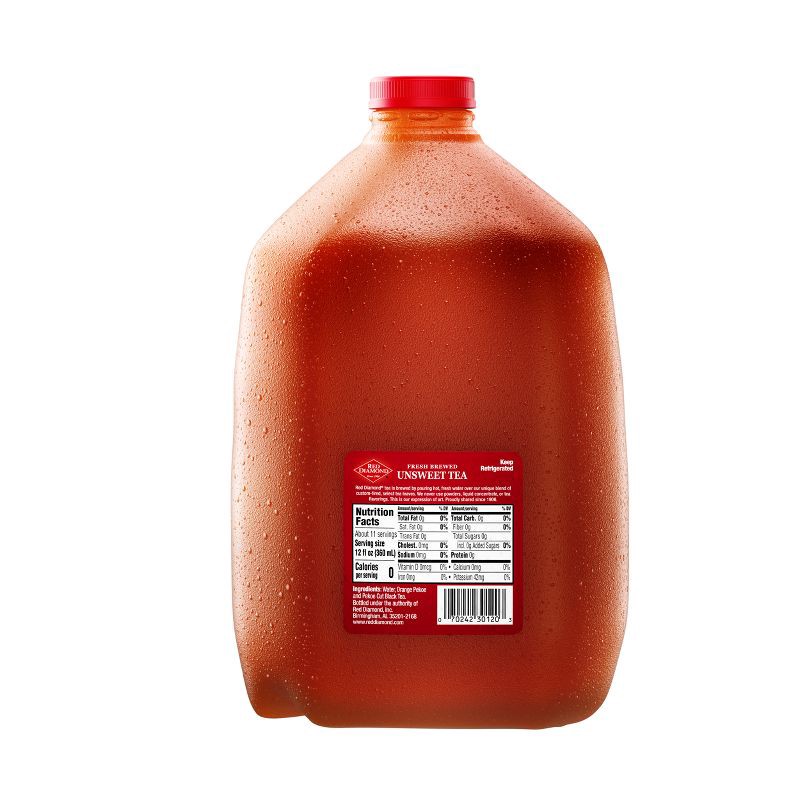 slide 3 of 9, Red Diamond All Natural Unsweet Tea - 128 fl oz, 128 fl oz