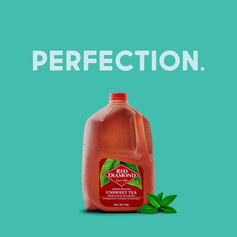 slide 7 of 9, Red Diamond All Natural Unsweet Tea - 128 fl oz, 128 fl oz