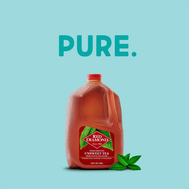 slide 8 of 9, Red Diamond All Natural Unsweet Tea - 128 fl oz, 128 fl oz